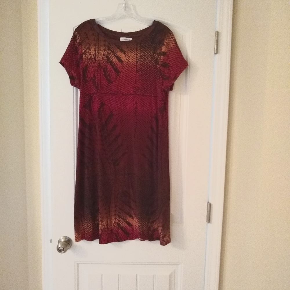 Calvin Klein Multiprint Dress, Medium.  Excellent condition, no flaws